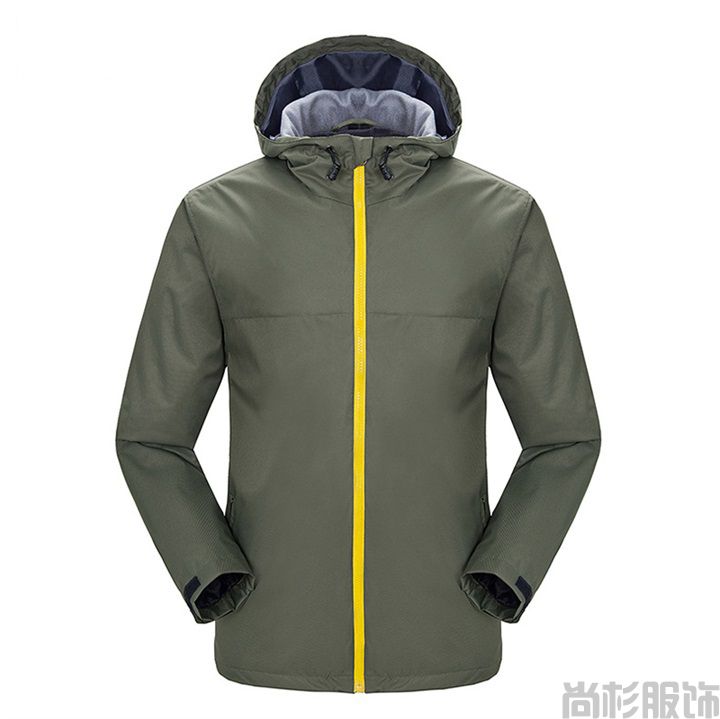 時尚單層沖鋒衣簡約設計--男大紅(圖8) 時尚單層沖鋒衣簡約設計--男大紅(圖8)