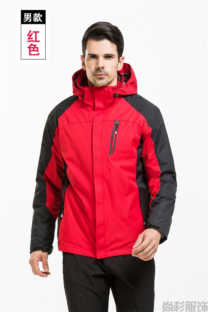 兩件套沖鋒衣男款黑色(圖7) 兩件套沖鋒衣男款黑色(圖7)