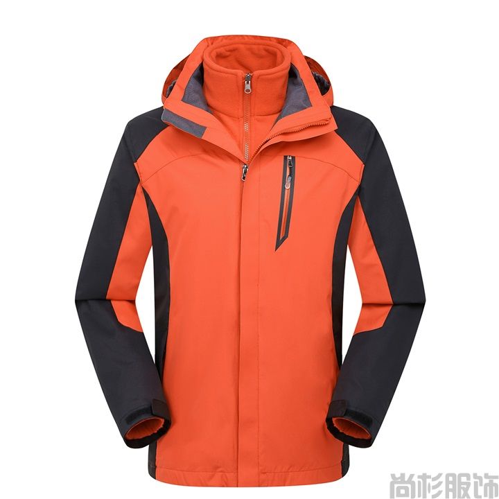 兩件套沖鋒衣男款黑色(圖1) 兩件套沖鋒衣男款黑色(圖1)