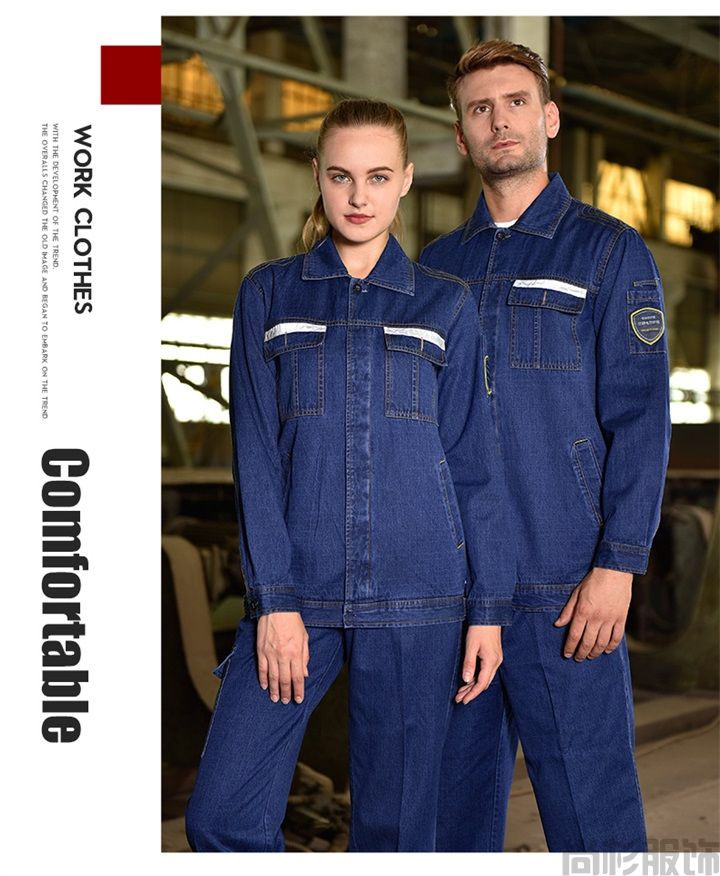 純棉牛仔防靜電工作服TZ168(圖10) 純棉牛仔防靜電工作服TZ168(圖10)